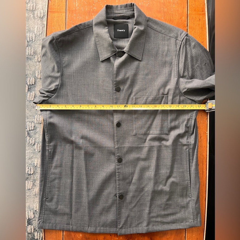 THEORY Super dry wool over shirt - Picture 10 of 10